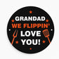 Fathers Day Gift For Grandad Flippin Love You Grandad BBQ Sign