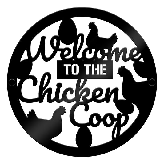 Chicken Coop Sign Wall Mounted Chicken Coop Decor Plaque Outdoor