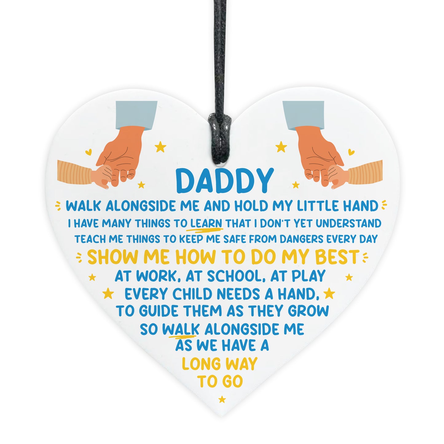 Gift For Daddy From Daughter Son Thank You Gift Acrylic Heart
