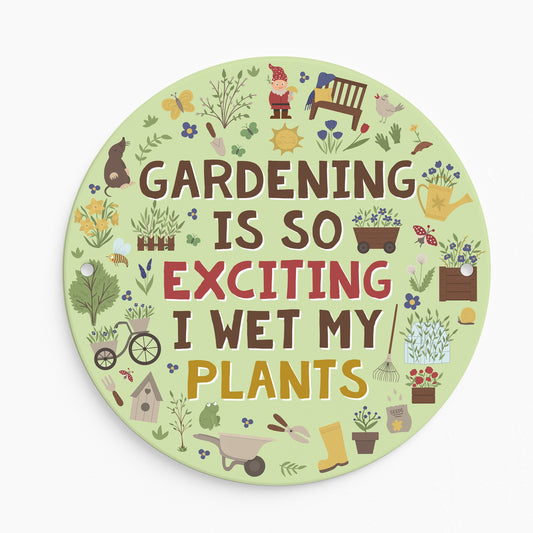 Garden Sign For Outdoor WET MY PLANTS Sign Wall Mounted Sign