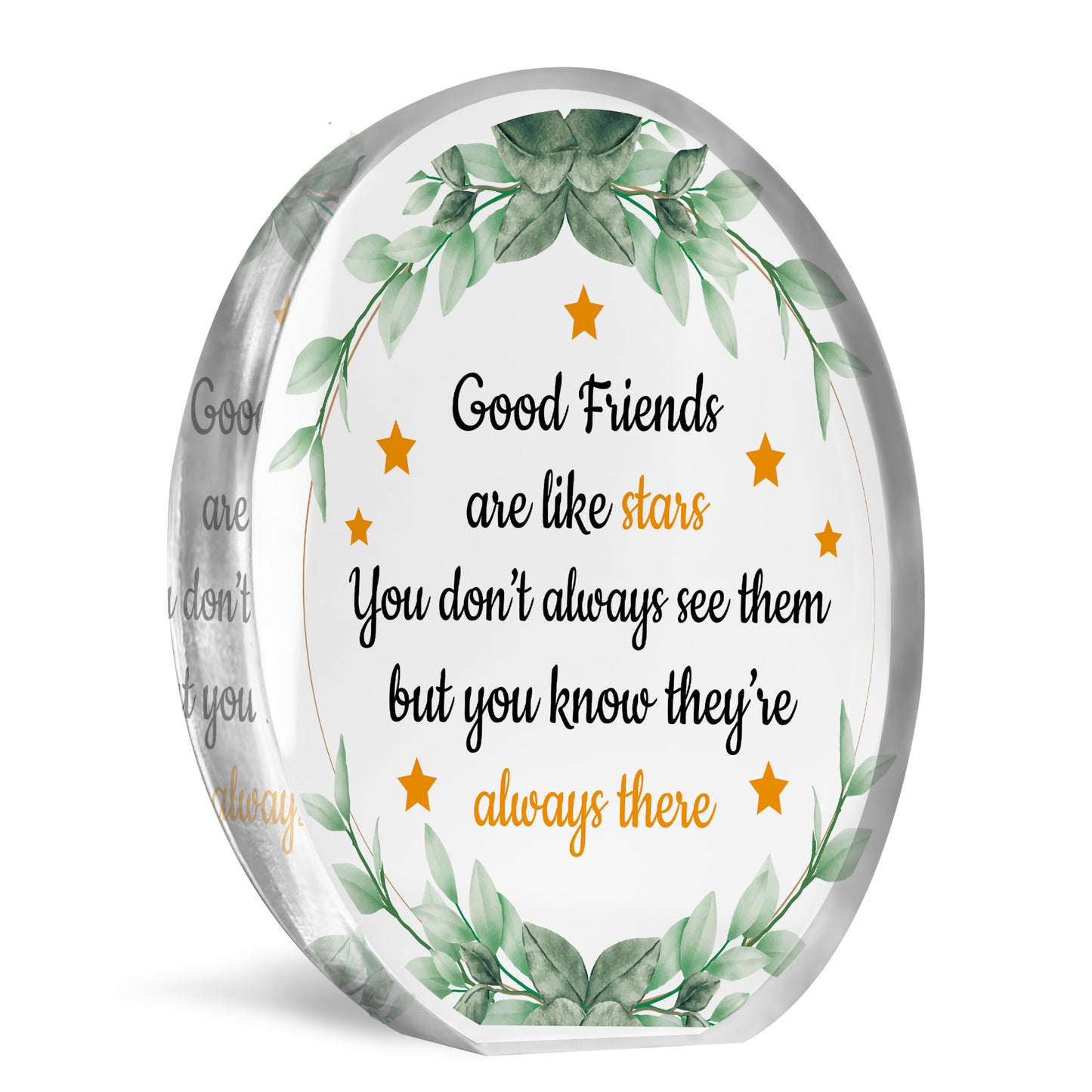 Gift For Long Distance Friend Acrylic Plaque Good Friends Gifts