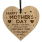 FUNNY Gift For Mothers Day Wood Heart Mum Gift From Daughter Son