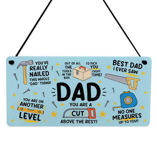 Fathers Day Birthday Gift For Dad Funny Hammer Tools DIY Dad