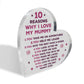 Mummy Gifts From Son Mother And Daughter Gifts Acrylic Heart