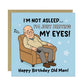 Funny Birthday Card For Dad Joke Card Old Dad From Daughter Son