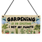 Funny Garden Sign For Outdoor Hanging Wall Sign For Yard