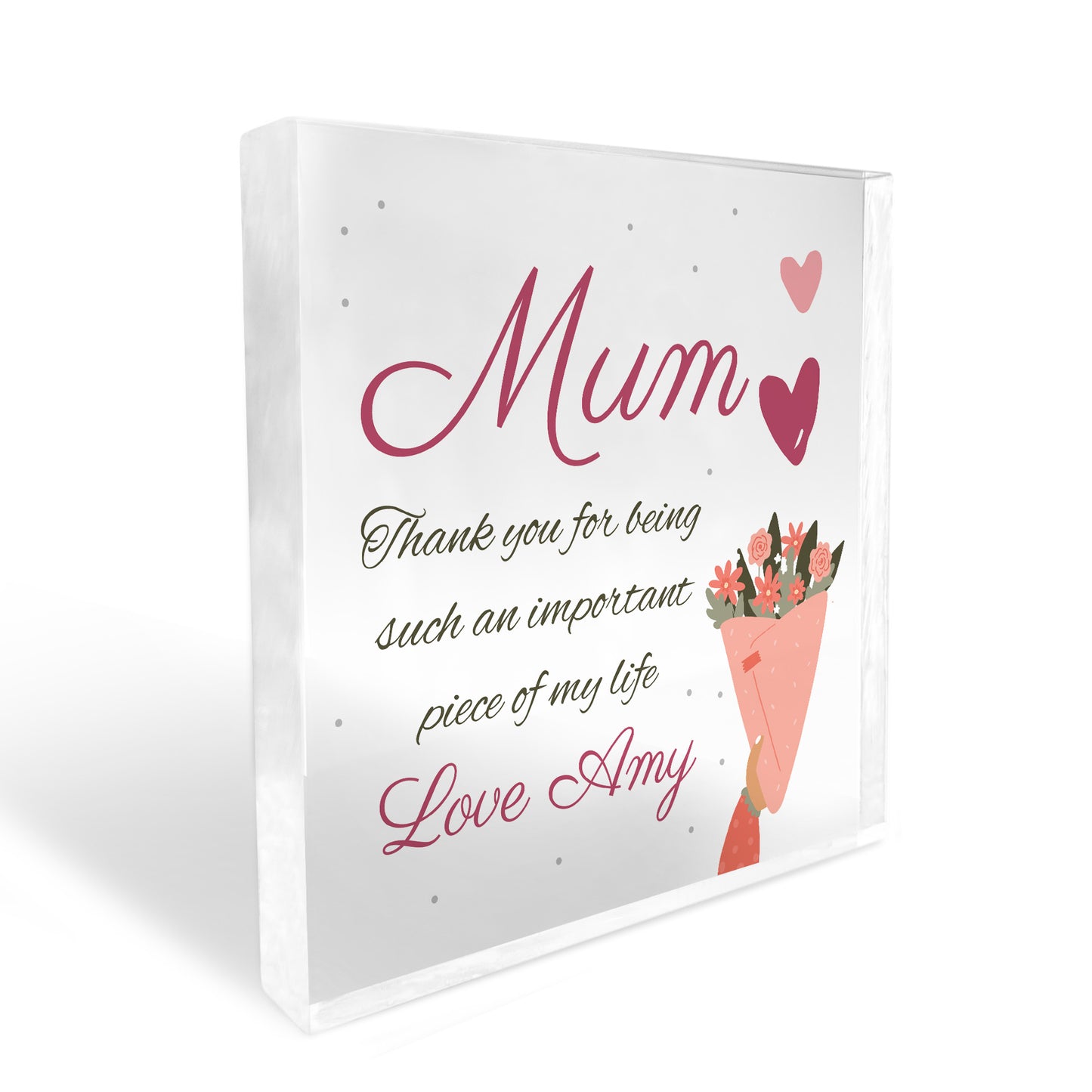 Thank You Gift For Mum on Mothers Day Birthday Personalised