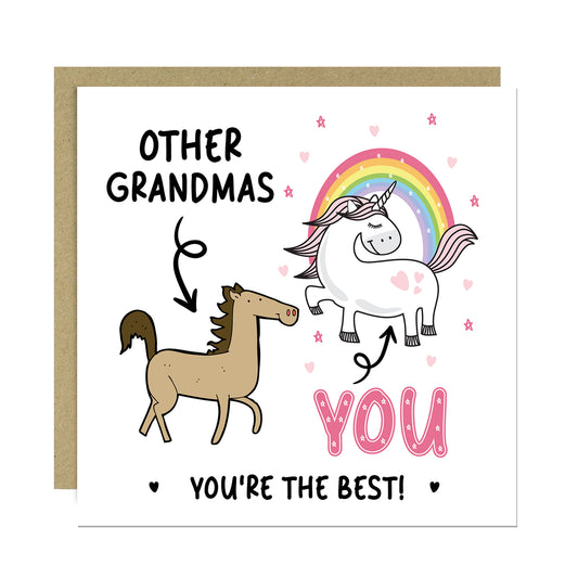 Funny Card For Grandma Thank You Card For Grandma Birthday Card