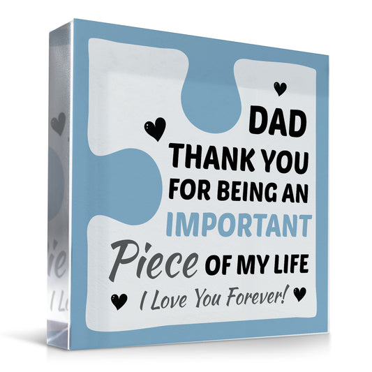 Birthday Gifts for DAD Acrylic Block Puzzle DAD BIRTHDAY GIFT