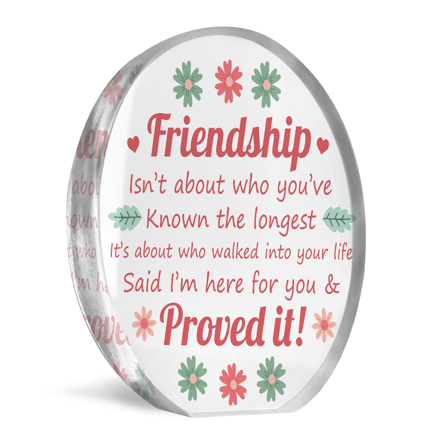 Friendship Plaque, Gift For Best Friend Birthday Christmas