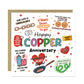 Funny 7th Anniversary Card Copper Anniversary Cards For Husband