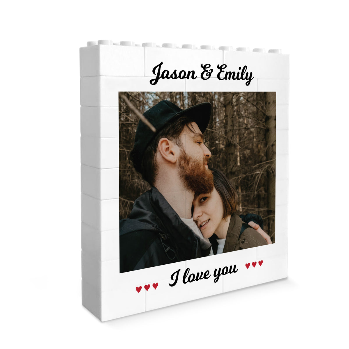 Couple Photo Block Gift for Boyfriend Girlfriend Husband