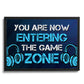 Gaming Sign Framed Wall Art For Boys Bedroom Games Room
