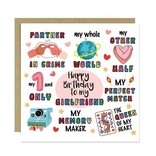 Birthday Card For Girlfriend Happy Birthday Card From Boyfriend