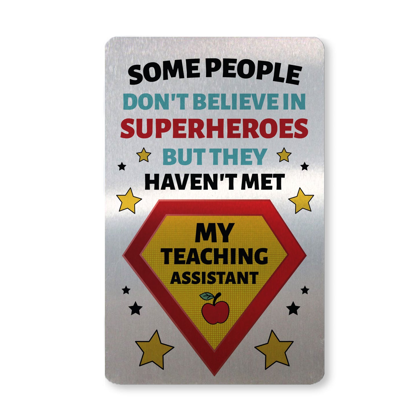Teaching Assistant Thank You Gift Metal Wallet Card End of Term