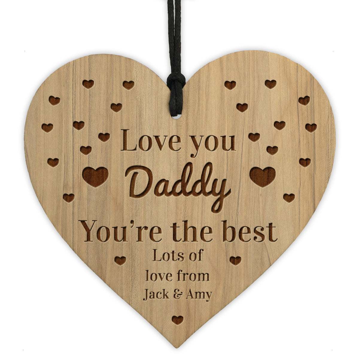 DADDY GIFT From Daughter Son PERSONALISED Love You Daddy Gift