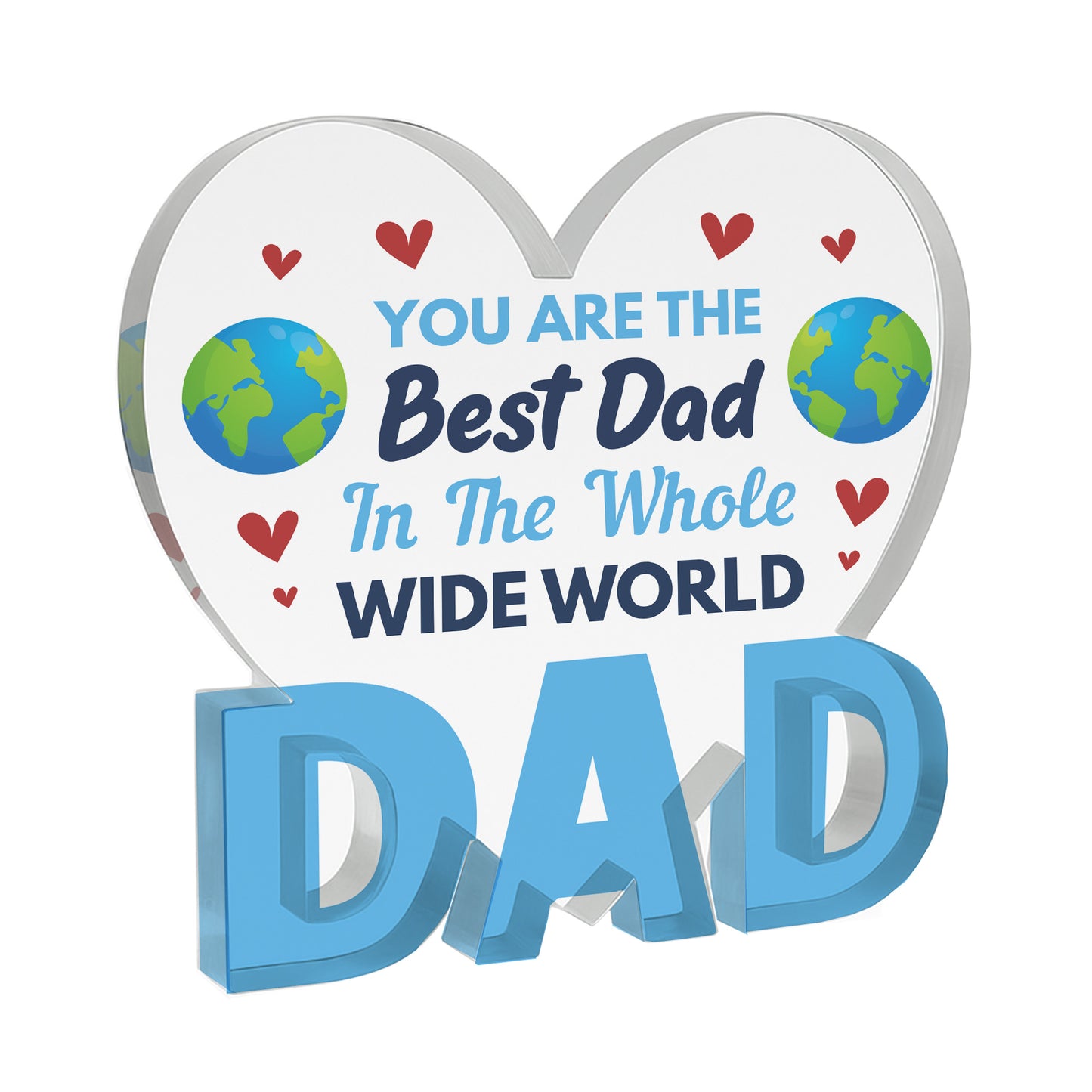 Gifts For Dad Birthday Gifts Plaque BEST DAD IN THE WORLD