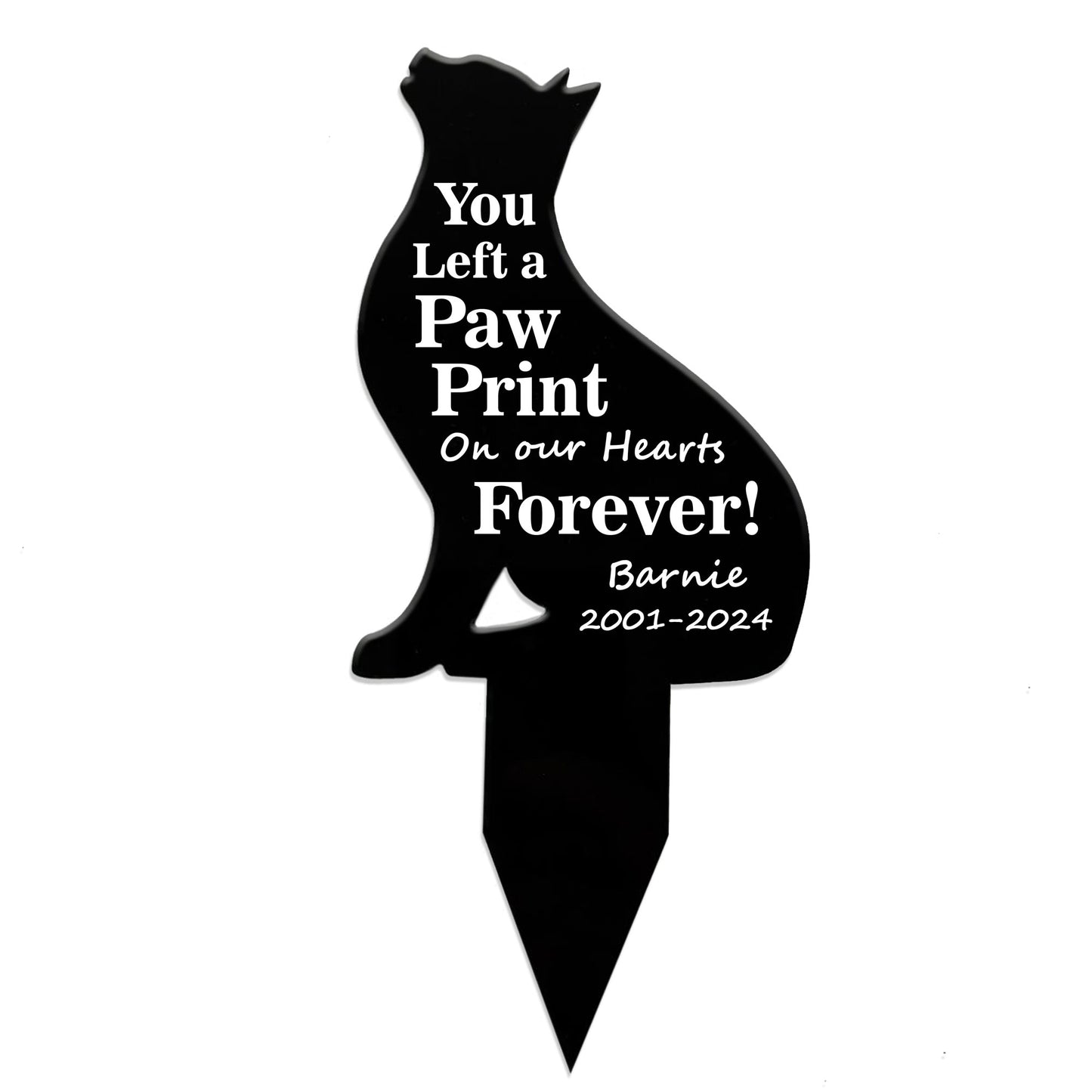 Cat Memorial Stake Garden Burial Pet Memorial Bereavement Gifts