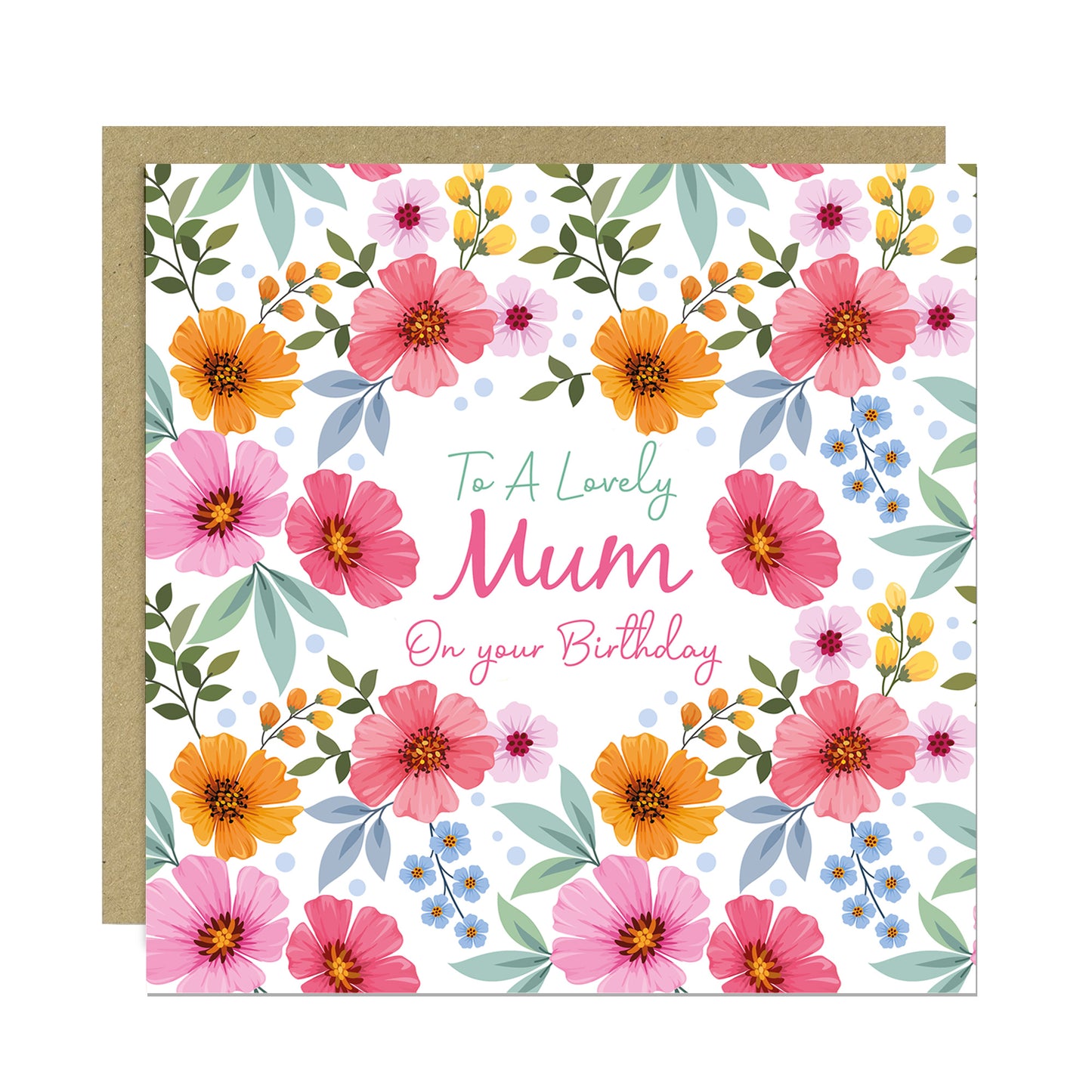 Birthday Card For Mum To A Lovely Mum Birthday Card Floral Card