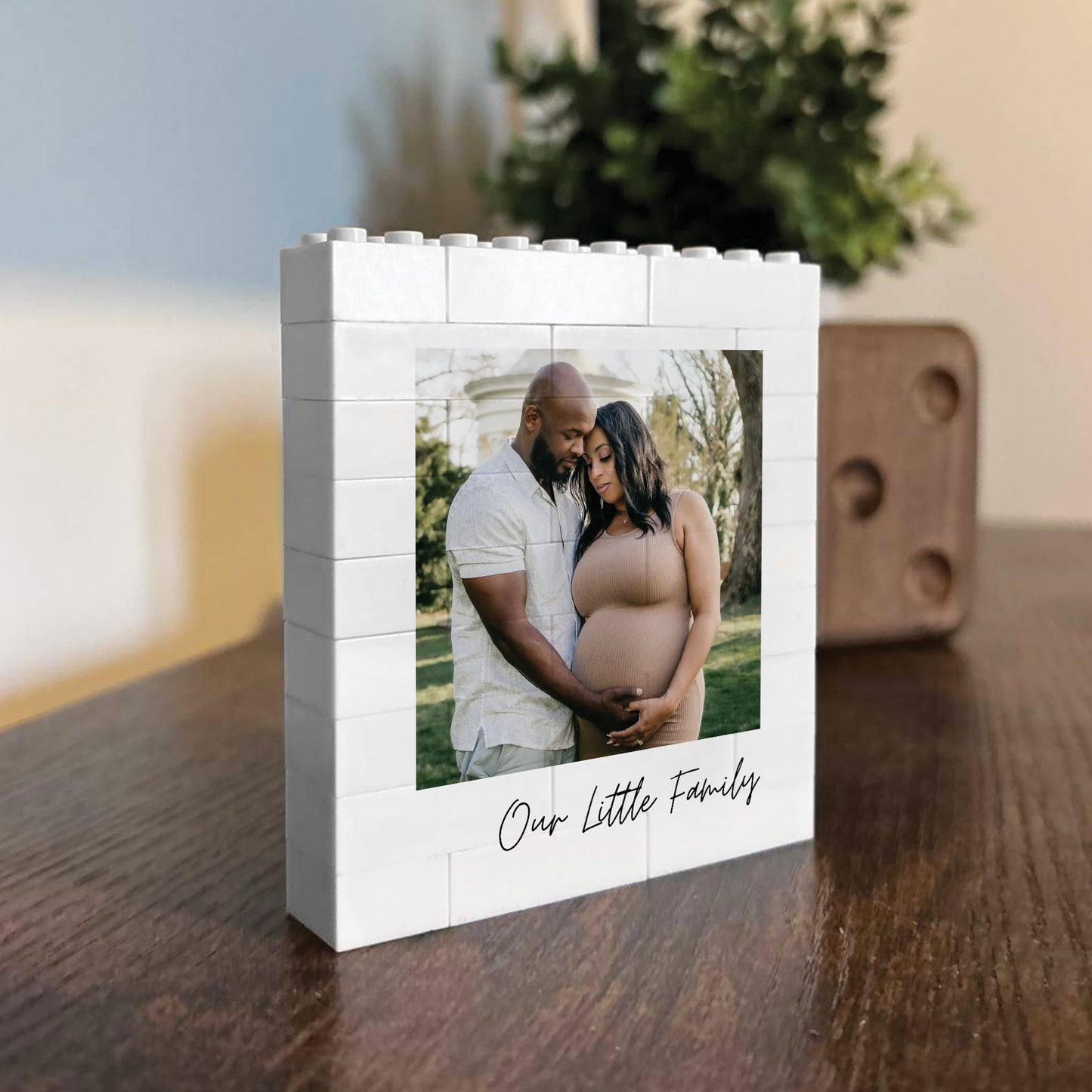 Personalised Family Gift Photo Blocks Birthday Gift For Mum Dad