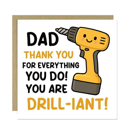 Funny DIY Handyman Dad Card For Fathers Day Birthday Novelty