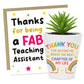 Teaching Assistant Gift Set Plant Pot and Greetings Card For TA