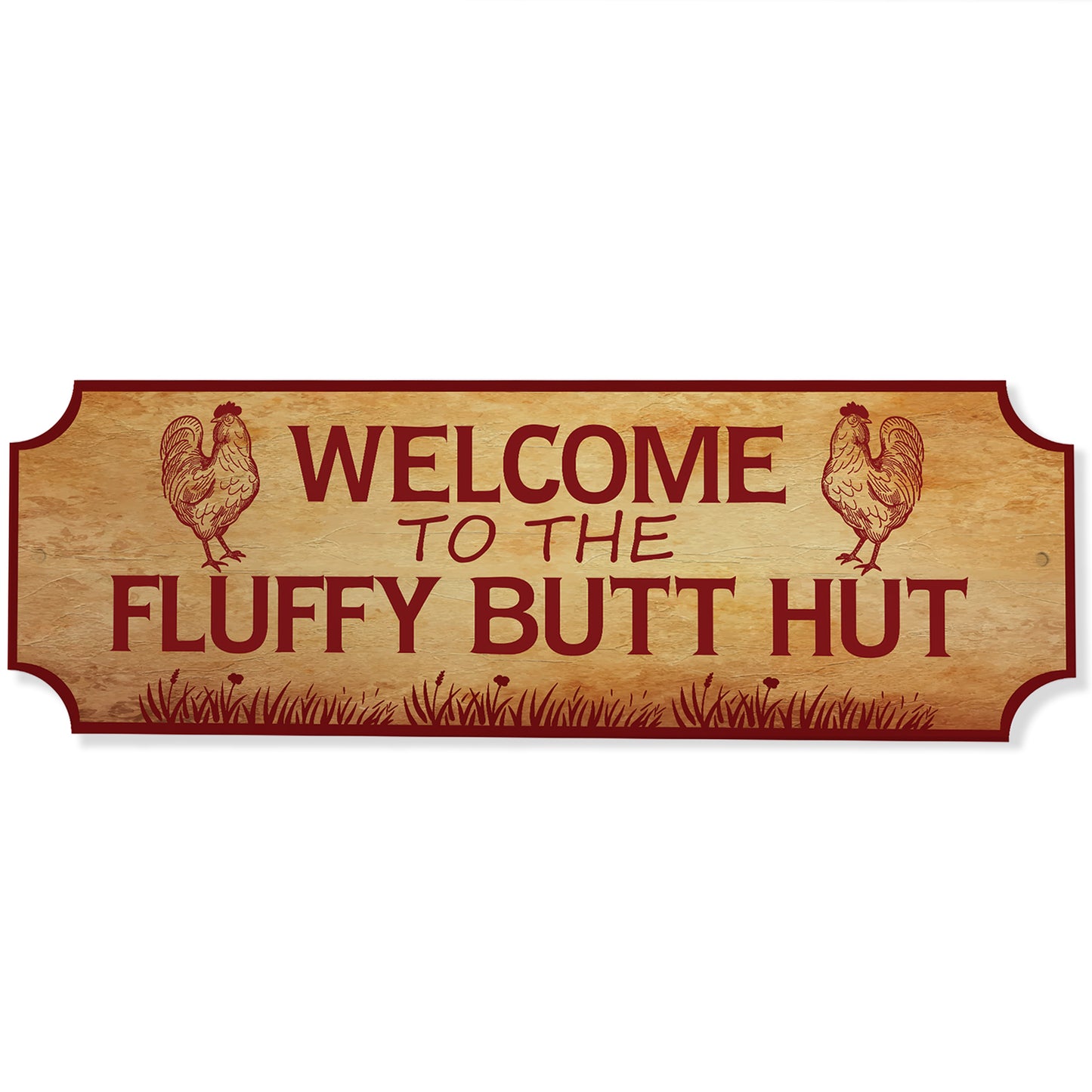 Funny Chicken Coop Welcome Sign Hen House Farm Outdoor Garden
