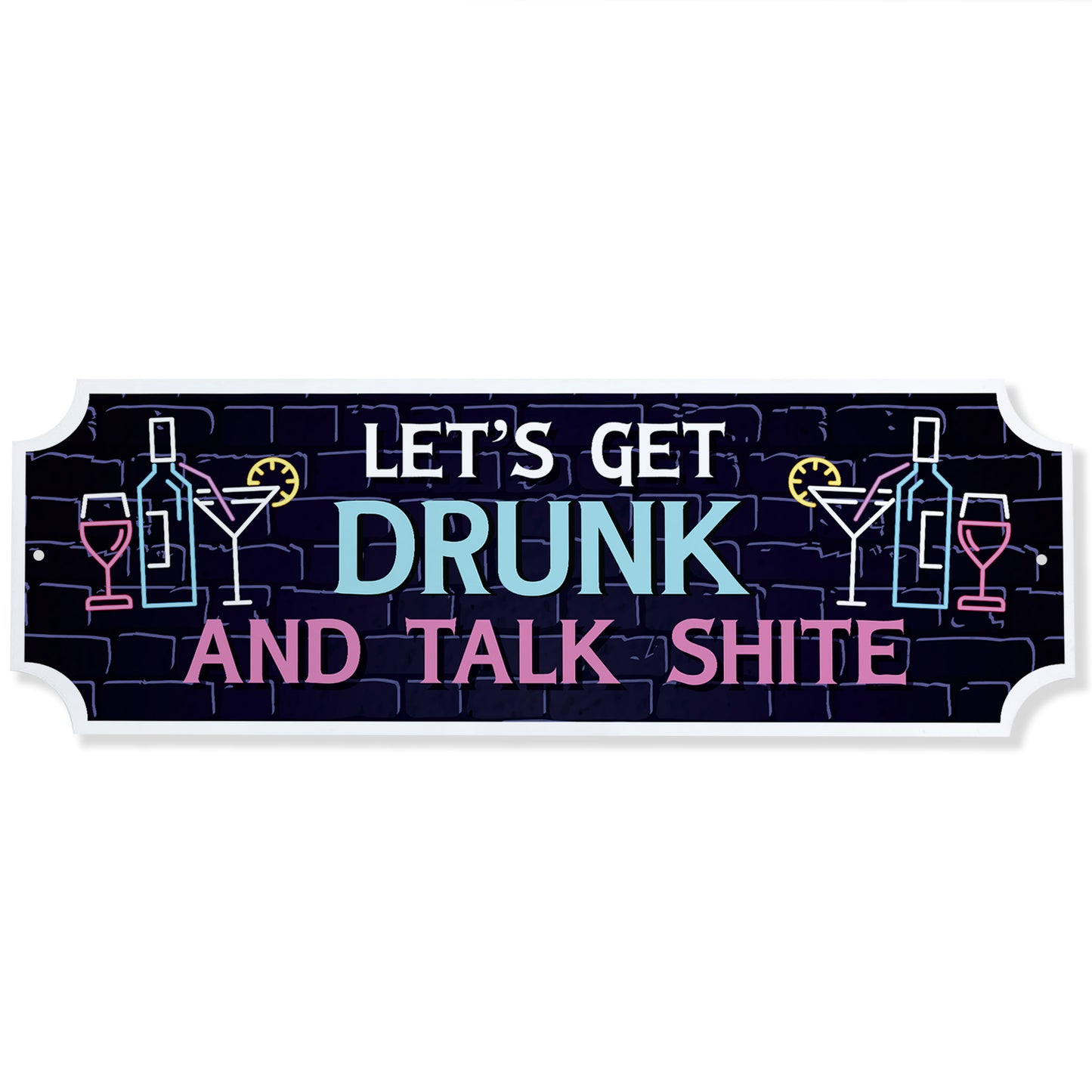 FUNNY Home Bar Sign For Garage Man Cave Shed Sign Neon Effect