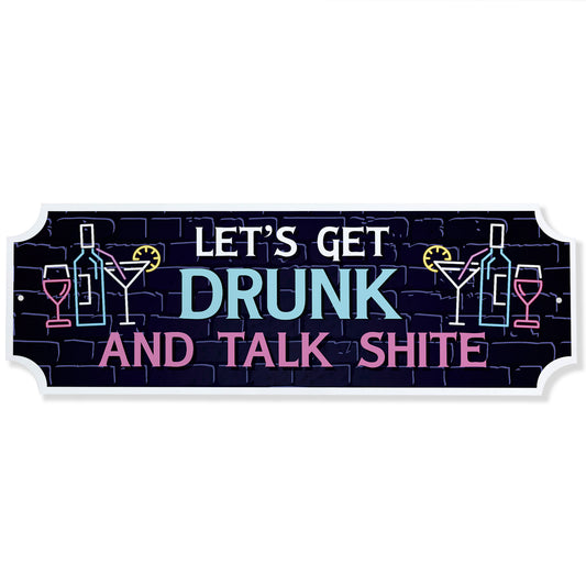 FUNNY Home Bar Sign For Garage Man Cave Shed Sign Neon Effect