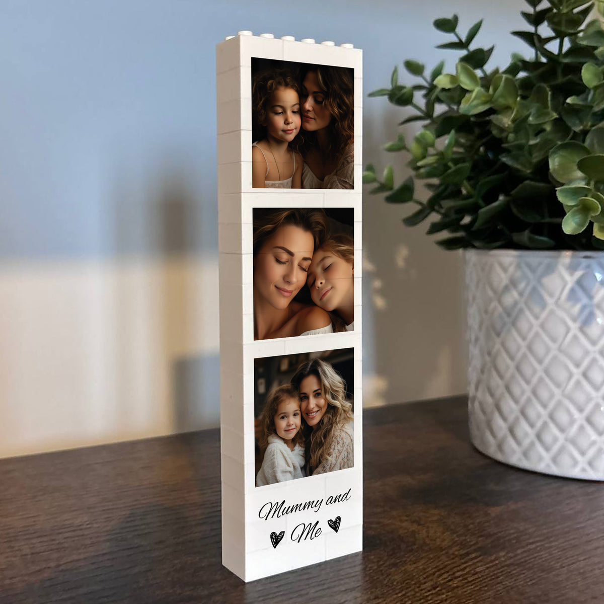 Personalised Mummy And Me Photo Block Photo Collage Daughter