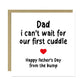 Fathers Day Card From Bump Novelty Card From Baby Boy Girl Baby