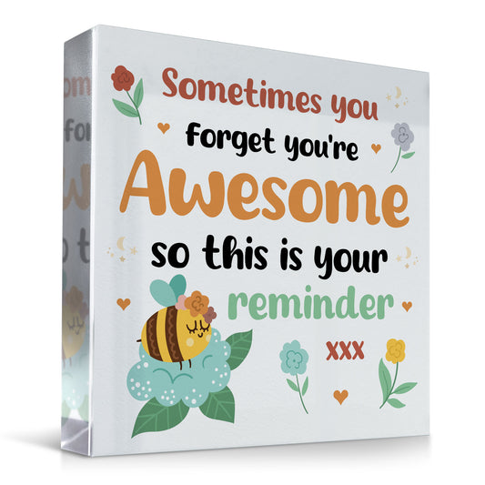 Birthday Gifts for Women You Are Awesome Standing Plaque
