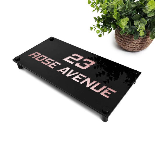 Personalised House Sign Door Number Laser Engraved Address Sign