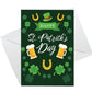 Happy St Patricks Day Greeting Card For Him Her Friends