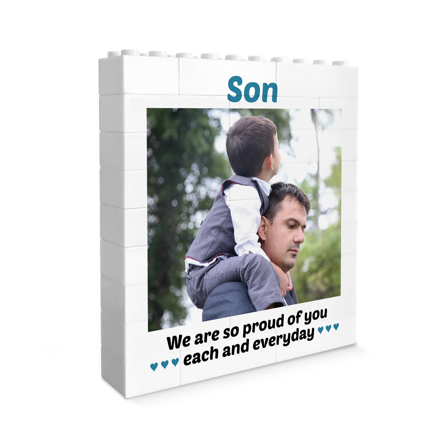 Personalised Gift For Son Birthday Building Blocks Puzzle Gift