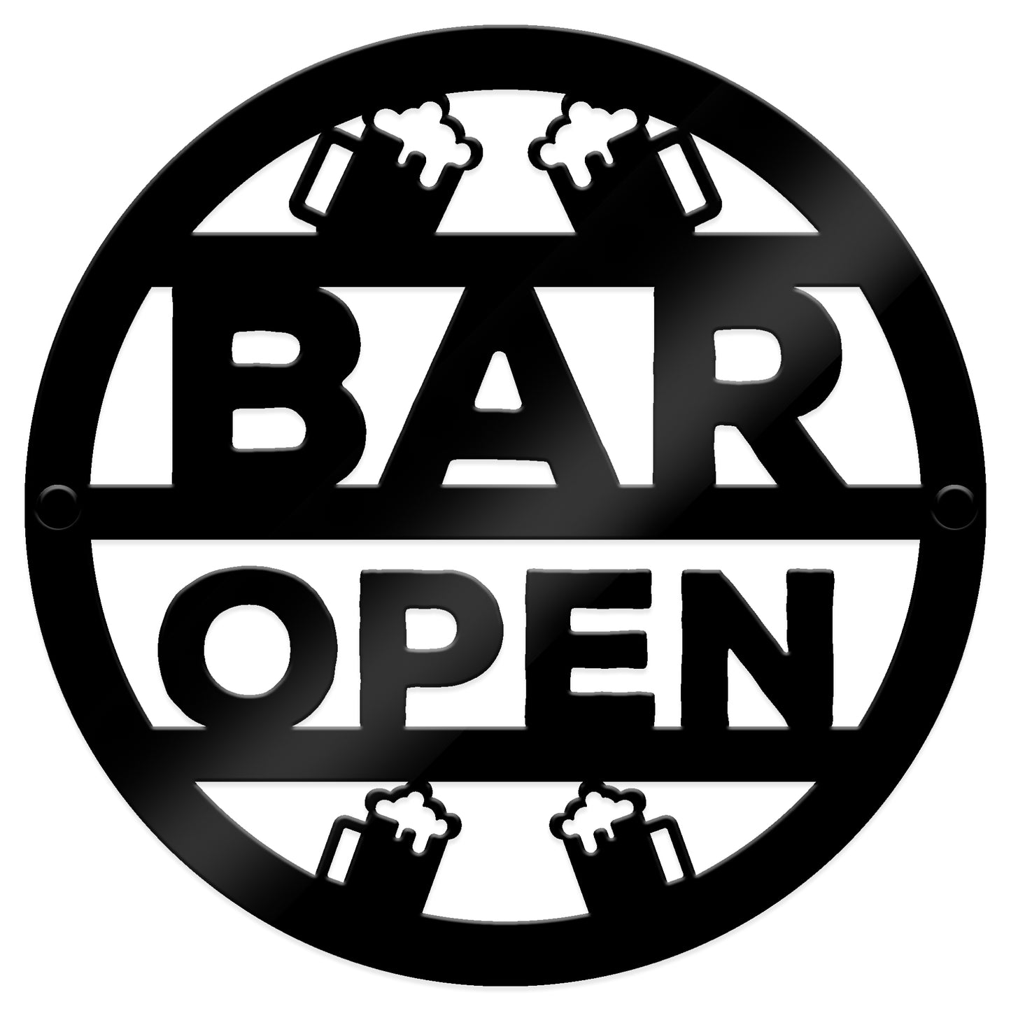 Bar Open Sign Wall Decor For Home Bar Man Cave Garden 35x35cm