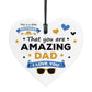 Gift For Dad For Fathers Day Birthday Amazing Dad Plaque Gift