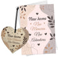 new home house warming congratulations card and heart keepsake