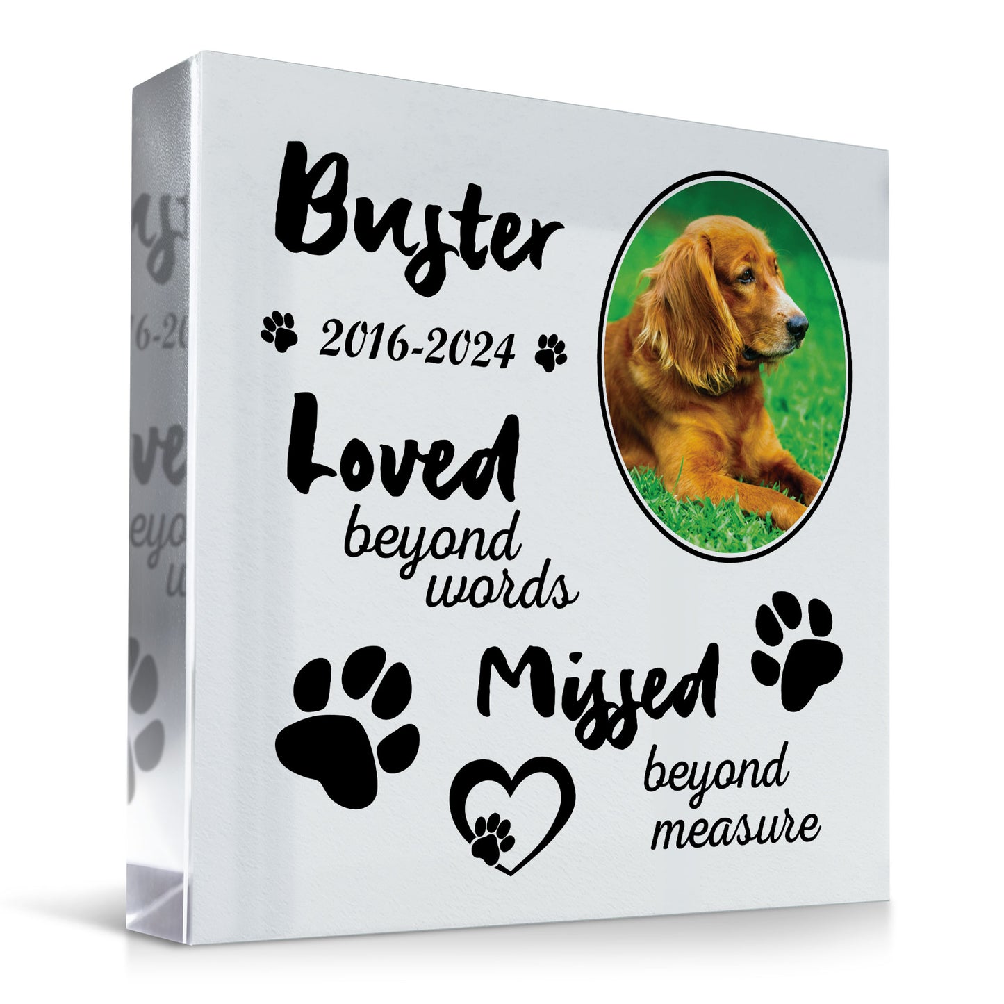 Dog Memorial Gifts Custom Pet Memorial Plaques Personalised Gift