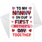 1st Mothers Day Card For Nanny, 1st Mothers Day As Nanny Card