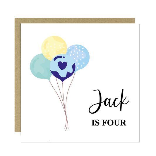 4th Birthday Card For Son Grandson Nephew Brother Personalised