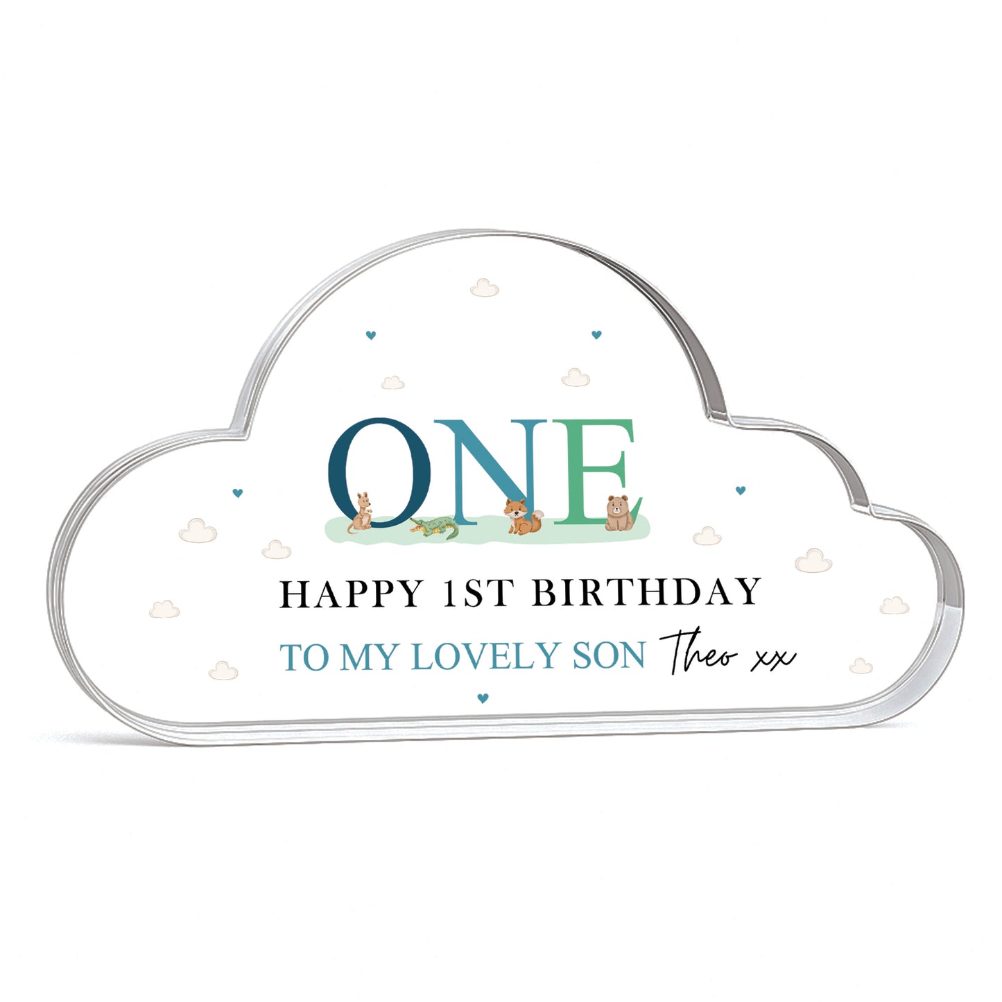 Happy 1st Birthday Gift For Son Personalised Nursery Decor