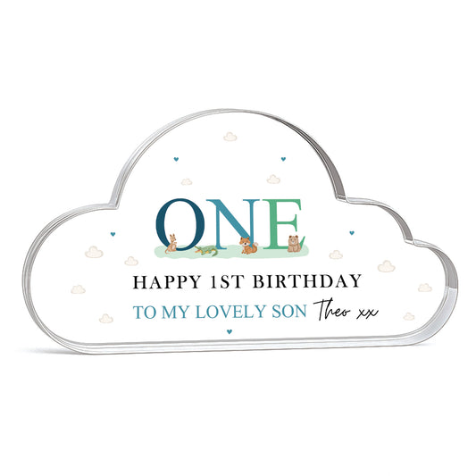 Happy 1st Birthday Gift For Son Personalised Nursery Decor