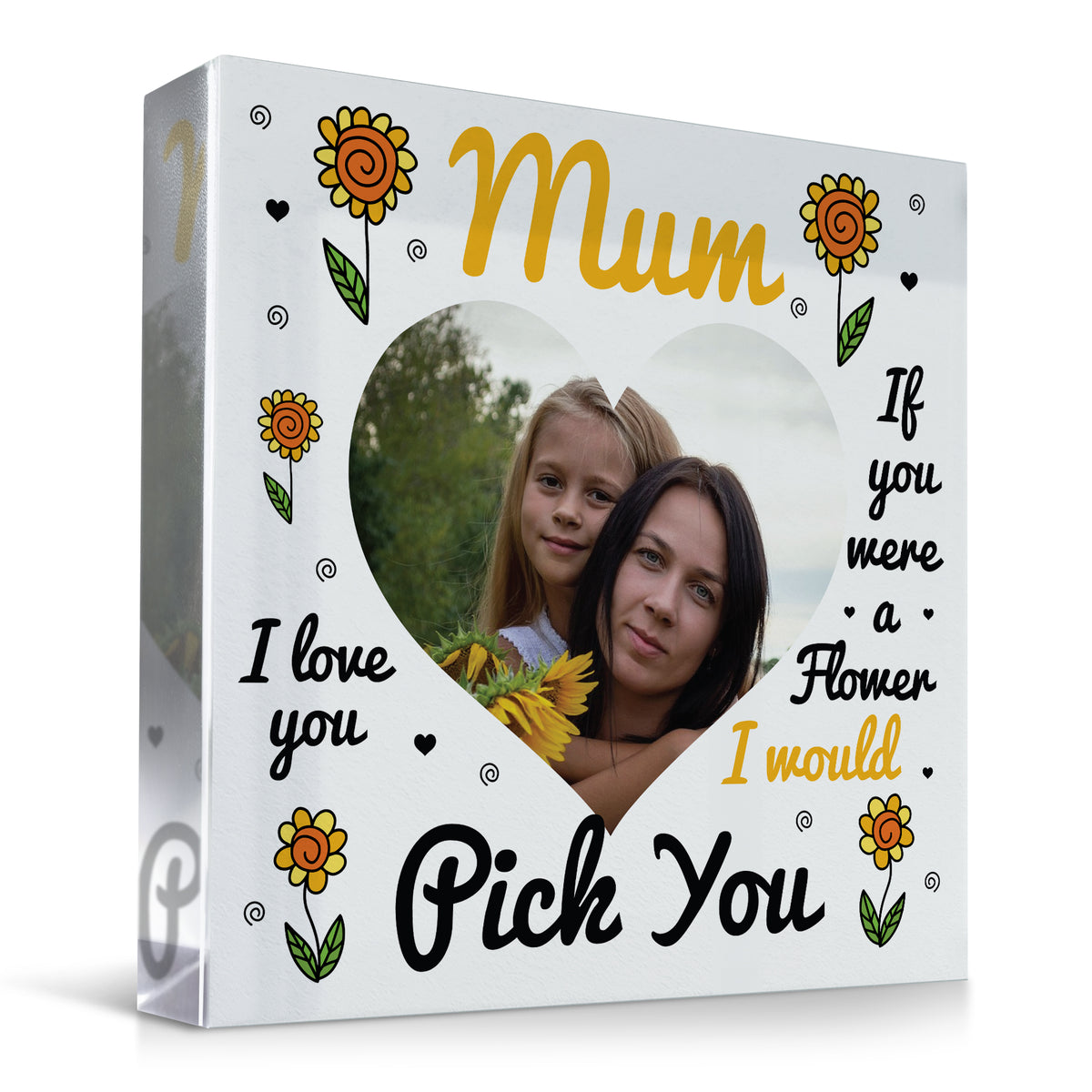 Personalised Mum Gift, Photo Plaque, Id Pick You, Mum Gifts