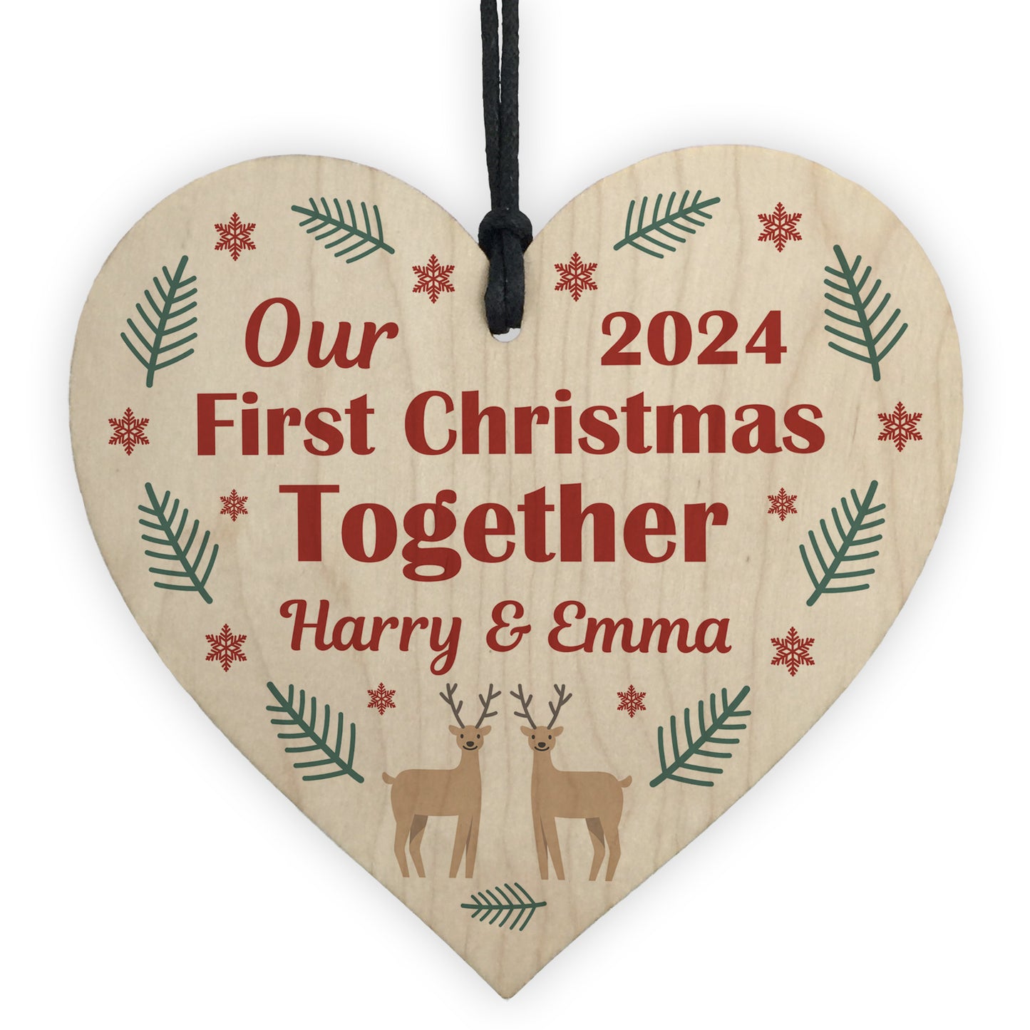 Personalised First Christmas Together Bauble Couple Tree Decor