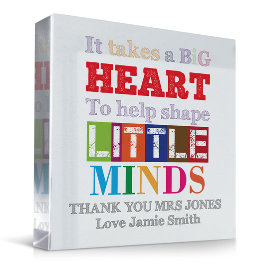 Thank You Gift For Teacher Big Heart To Shape Little Minds