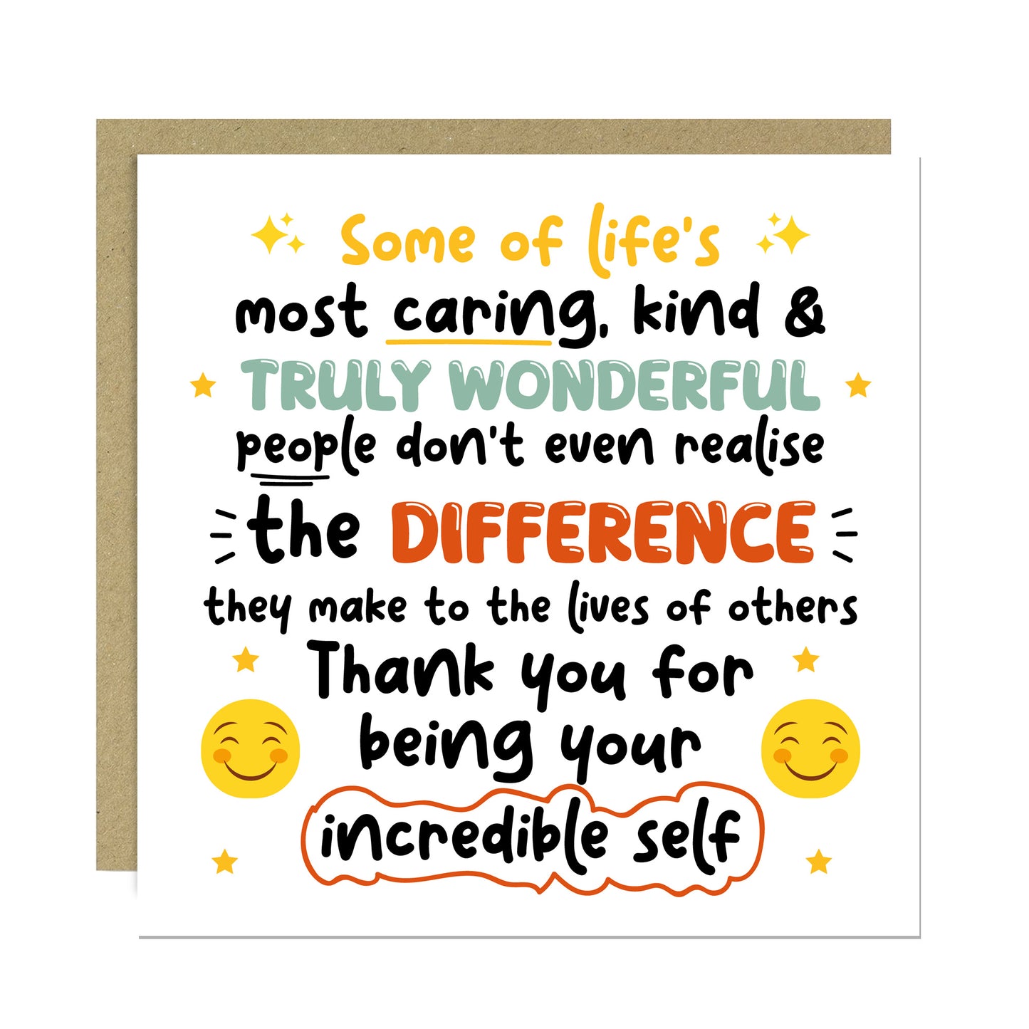 Thank You Card For Someone Special Teacher Thank You Card
