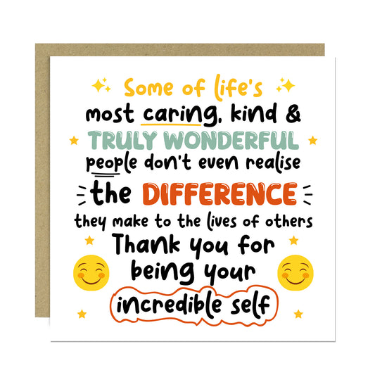 Thank You Card For Someone Special Teacher Thank You Card
