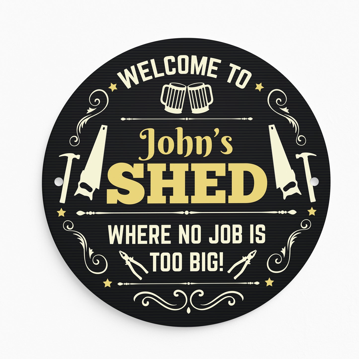 Personalised Shed Sign Any Name Door Wall Shed Plaque Garage