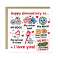 Happy Anniversary To My Rock My Other Half My World Card